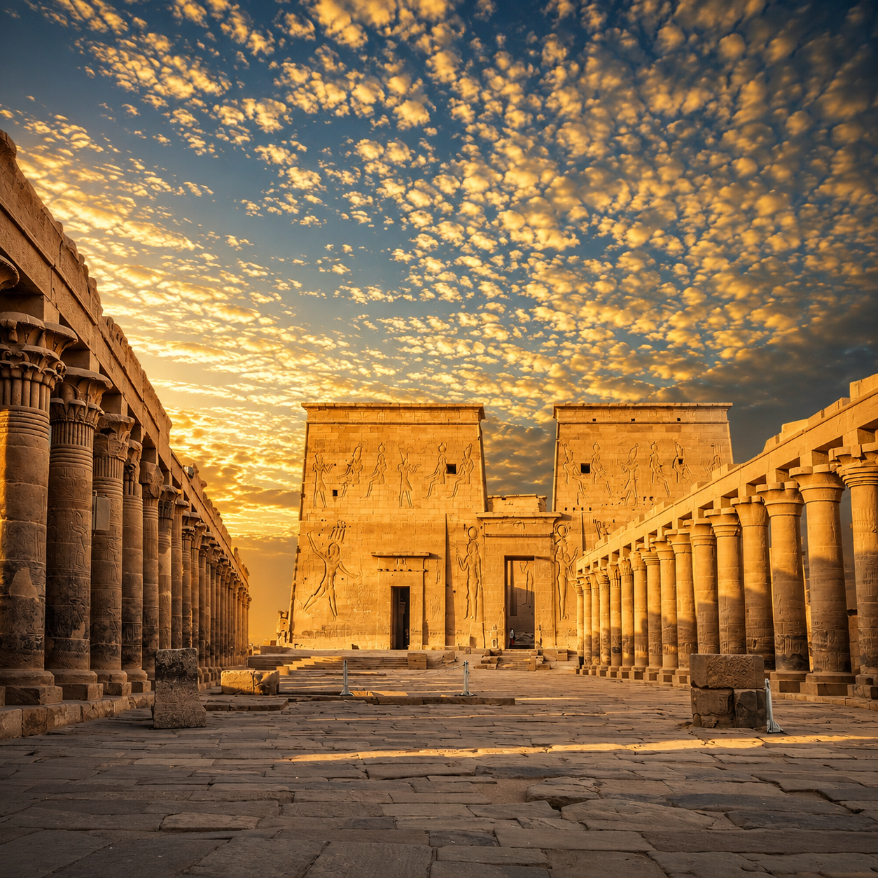 Luxor at sunset