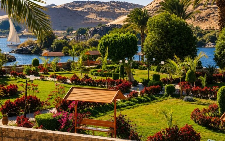Aswan Botanical Garden on the Nile