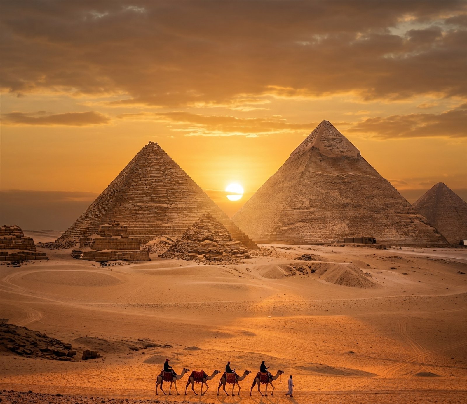 Pyramids of Giza in Egypt